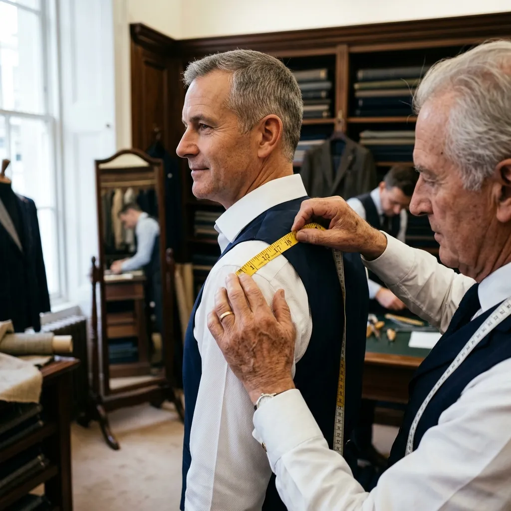Precise anatomical measurements for custom tailored suits in Kolkata - Tanbir Style Zone